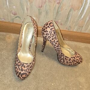 Leopard Print Stiletto Heels